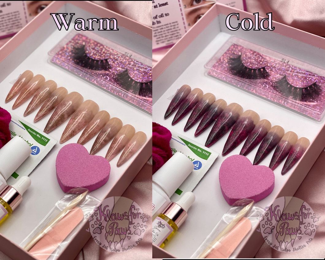 Color Changing Marble Nails
