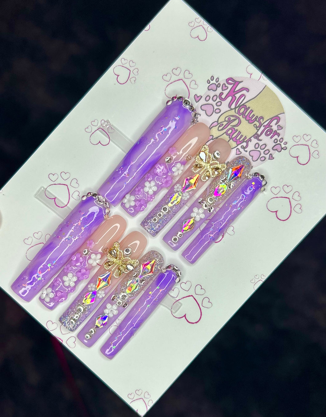 Lavender Handmade Press on Nails