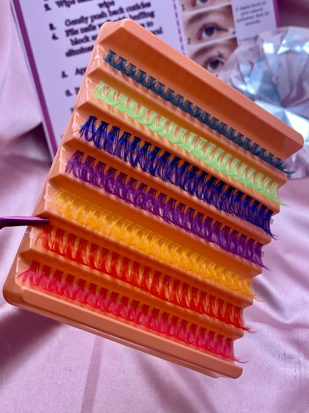 Colored Lash Clusters