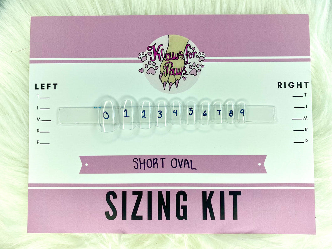 Short Oval Sizing Kit