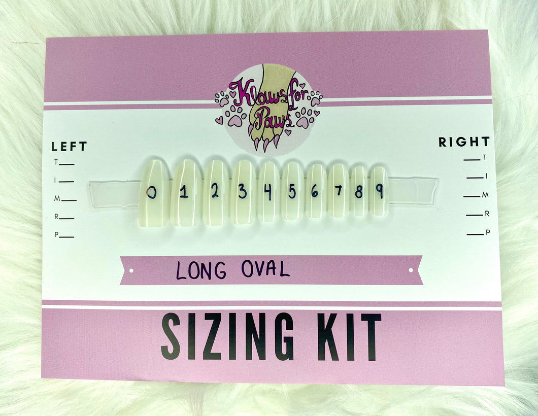 Long Oval Sizing Kit